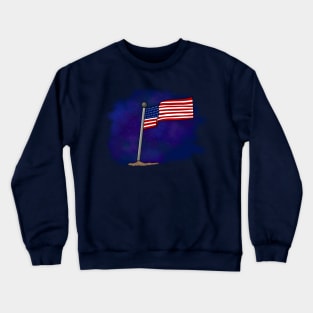 American Flag Crewneck Sweatshirt